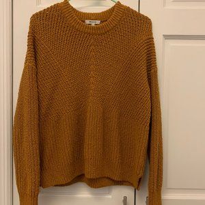 Madewell knit sweater, burnt orange, XS